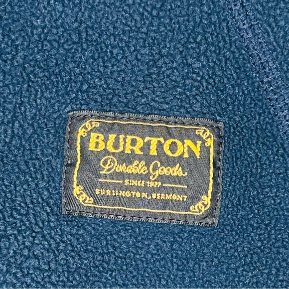 Burton Navy Ember Fleece Full Zip DriRide Jacket Large - Picture 3 of 6